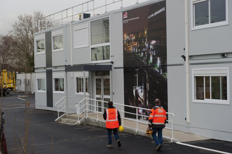 bureaux industriels modulaires ALGECO® à deux étages pour la SNCF