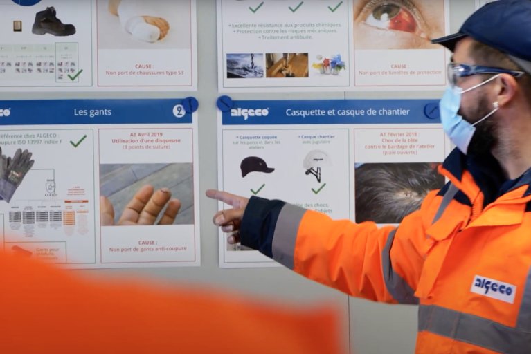 Briefing ALGECO® sur les consignes de sécurité au travail